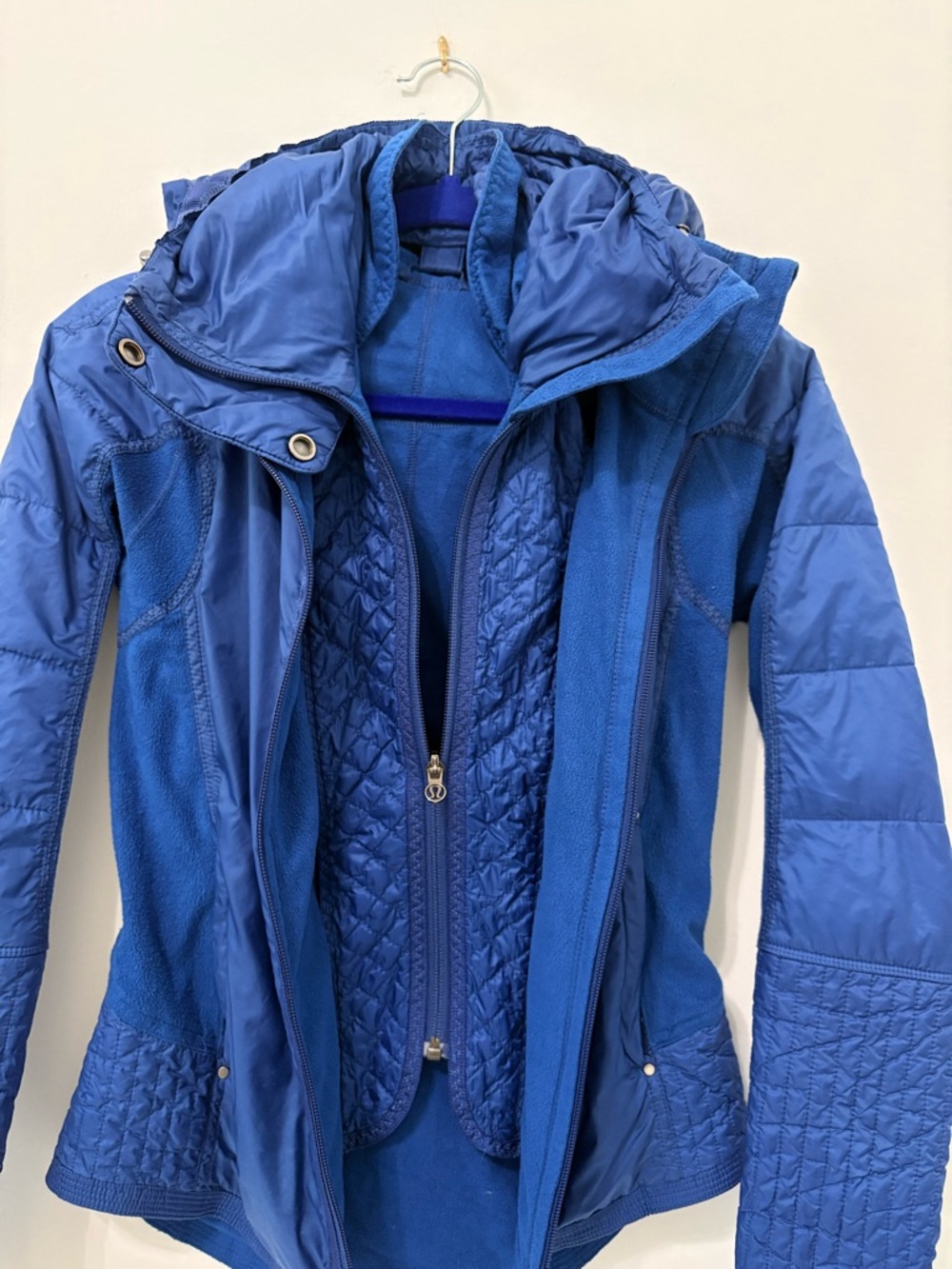Lululemon Bundle Up Jacket Sz 6 Limitless Blue EUC - Picture 5 of 9